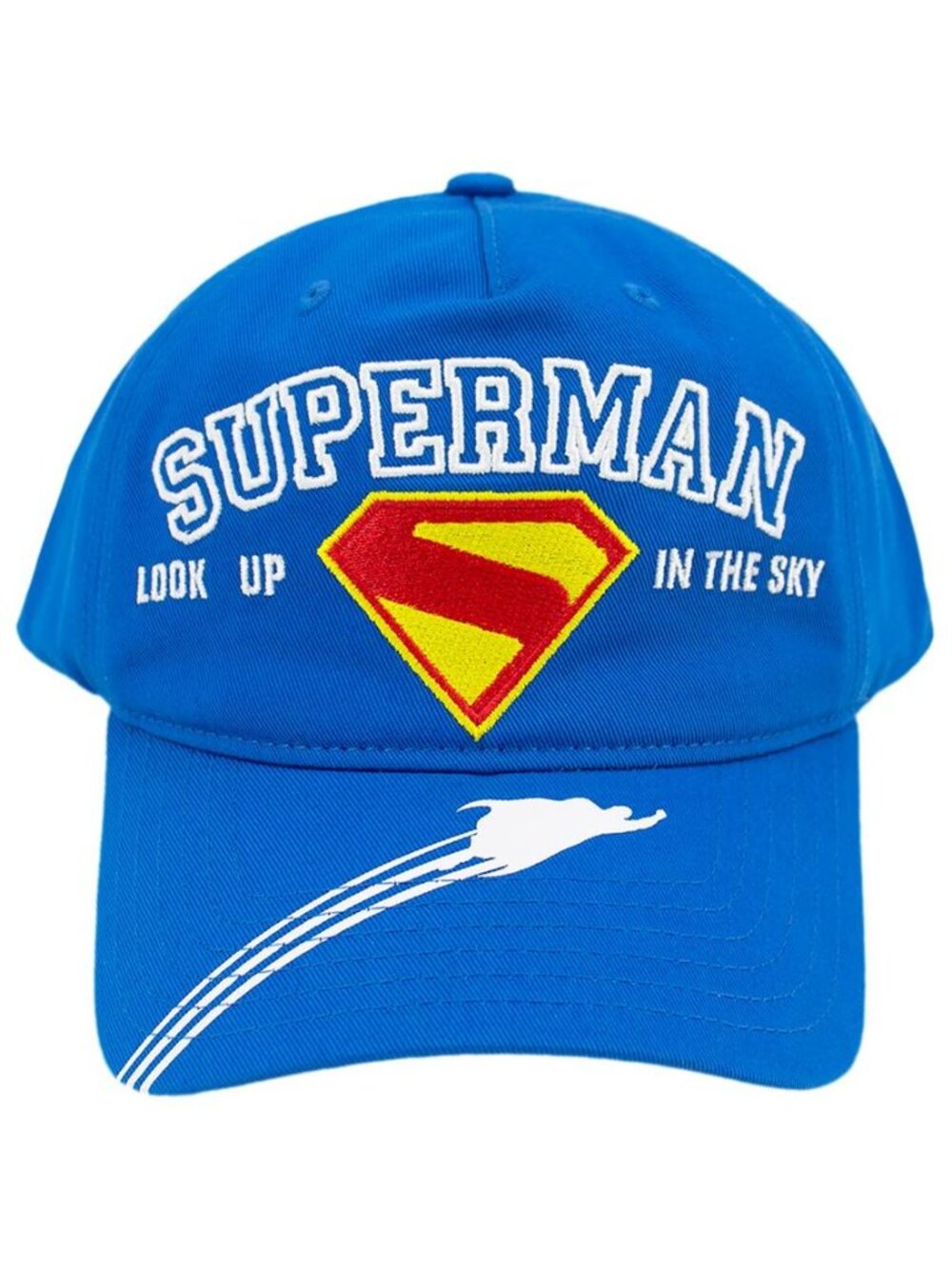 BNWT DC COMICS LICENSED SUPERMAN CONCEPT ONE CREST EMBROIDERED SNAPBACK HAT